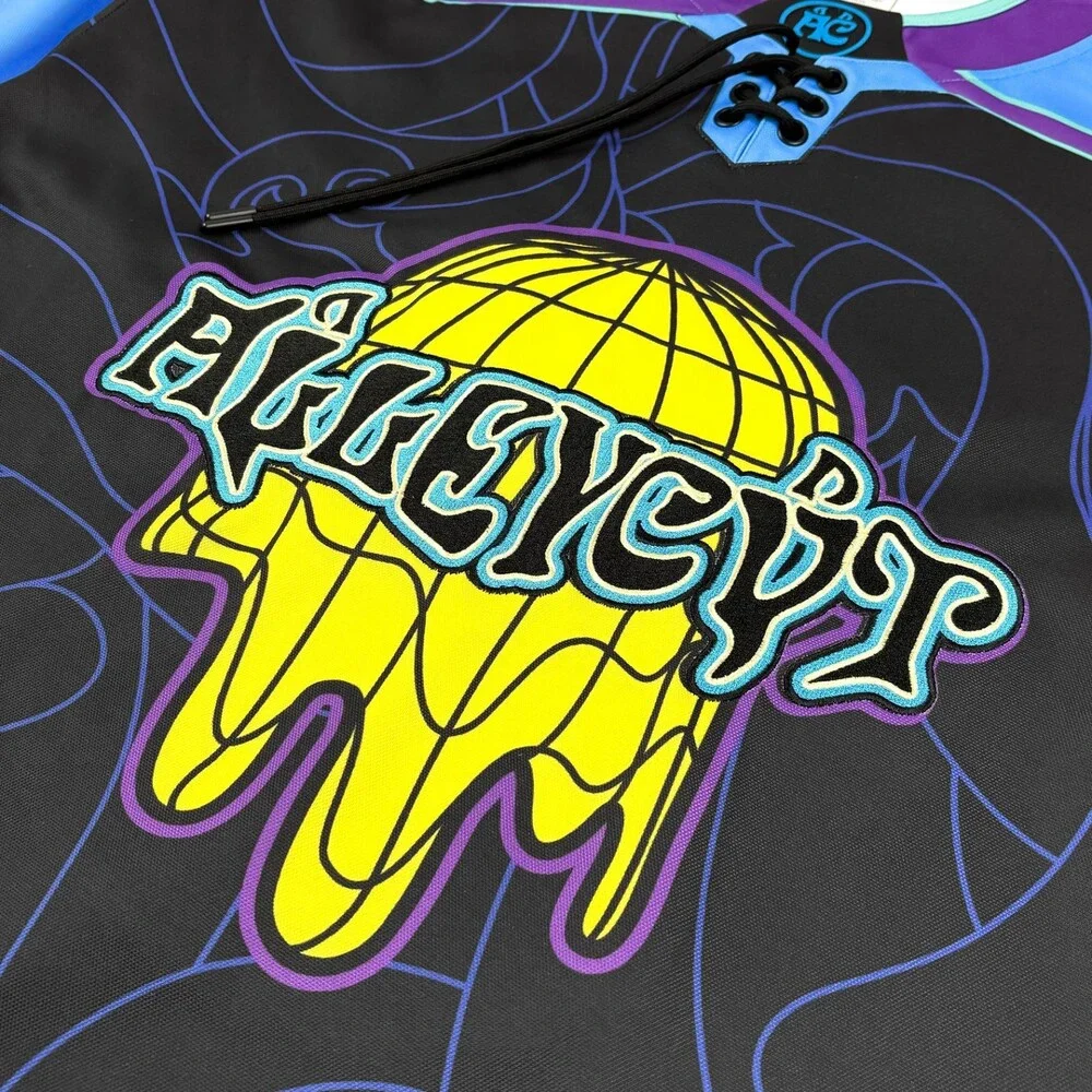 ALLEYCVT - 9 LIVES HOCKEY JERSEY Size Medium edm rave alleycAT